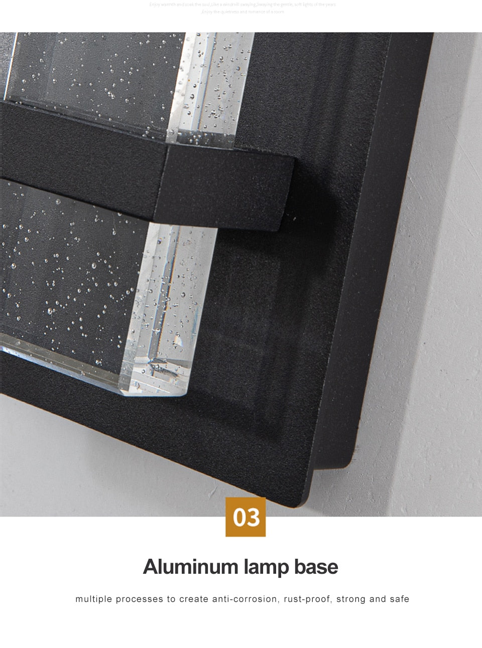 IIS New Led wall lamp PIR motion sensor outdoor IP65 waterproof