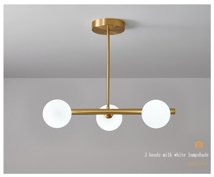 Oud Bethan Modern Glass Ball Chandelier