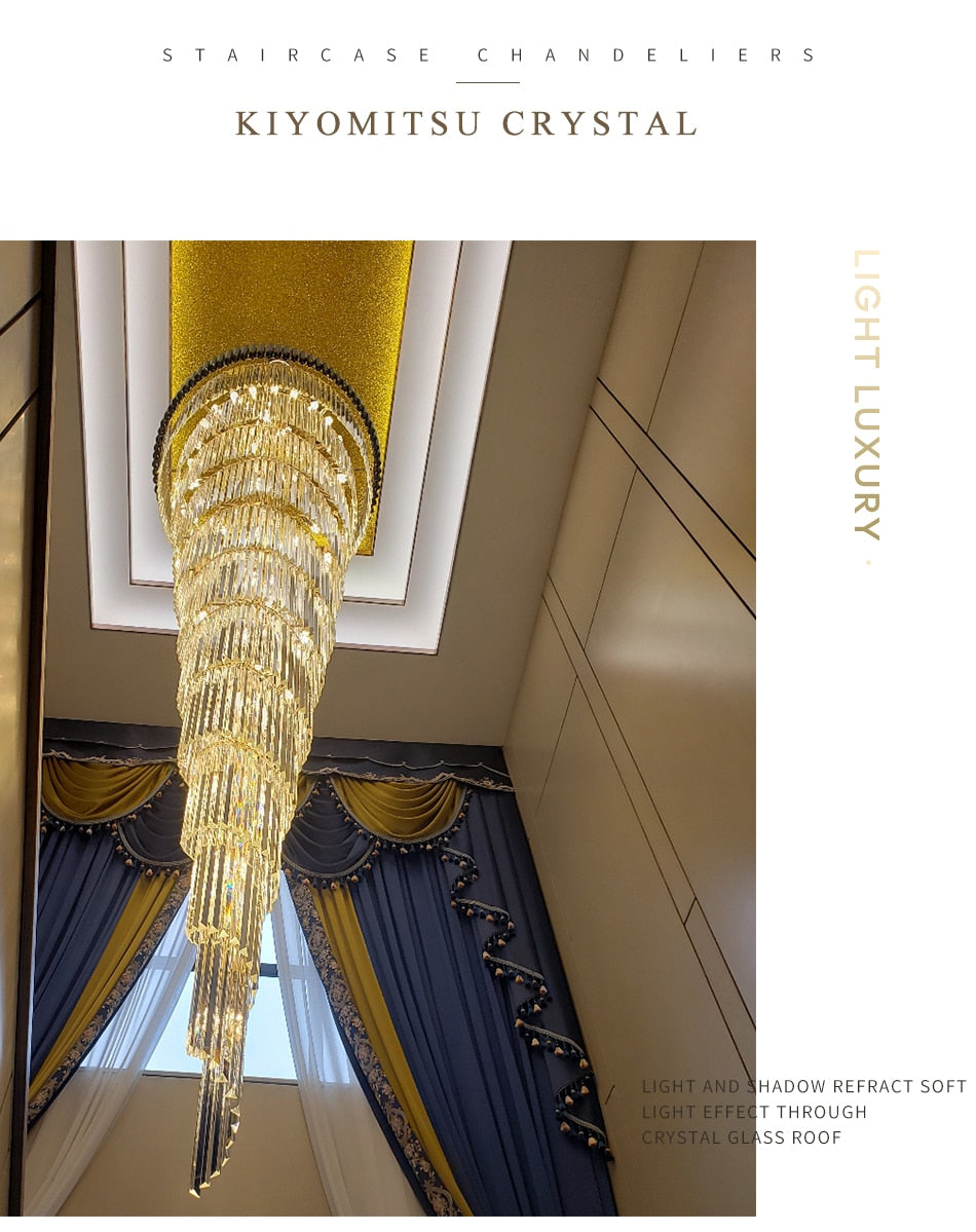 Ylk Ashton Black Spiral Chandelier