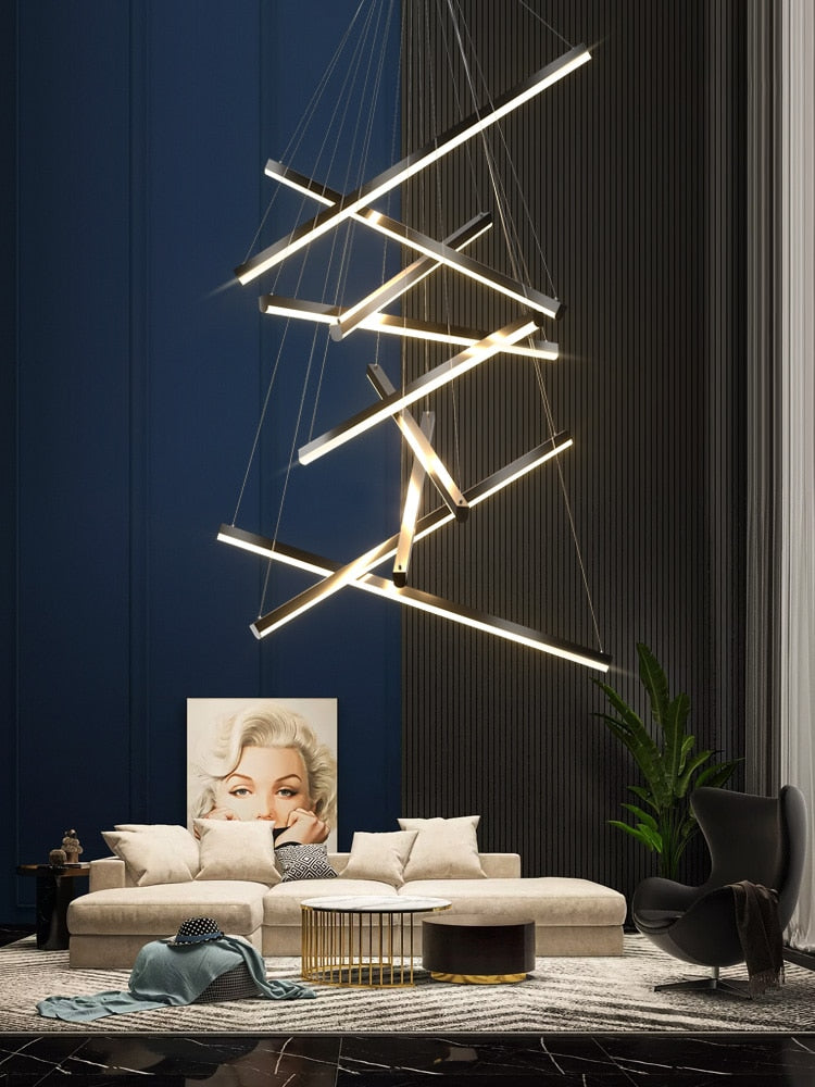 Ylk Black Luxury LED Chandelier