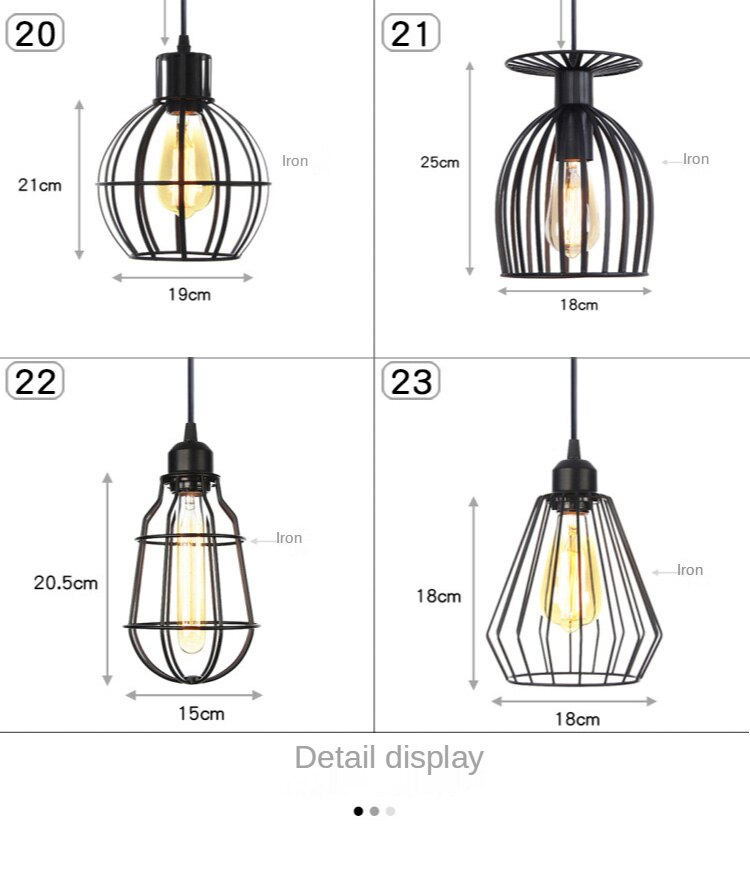 LYF 20-styles Daire Modern industrial style American retro country Pendant Lamp