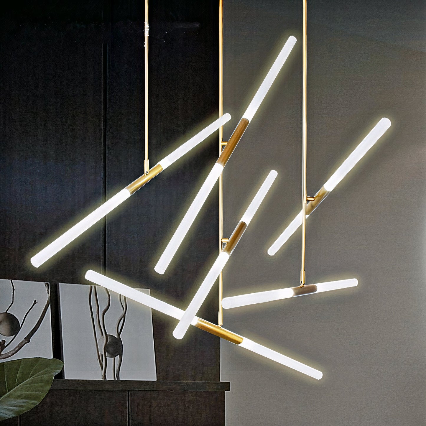 Ylk Agua Modern Gold LED Chandelier
