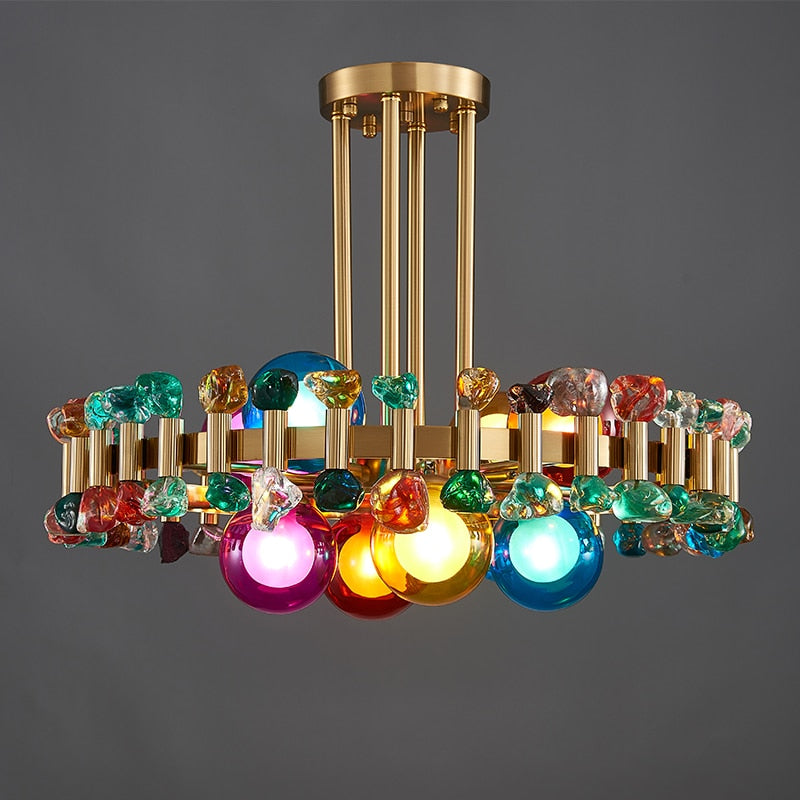 YLK Rarmaden Colorful Luxury crystal chandelier