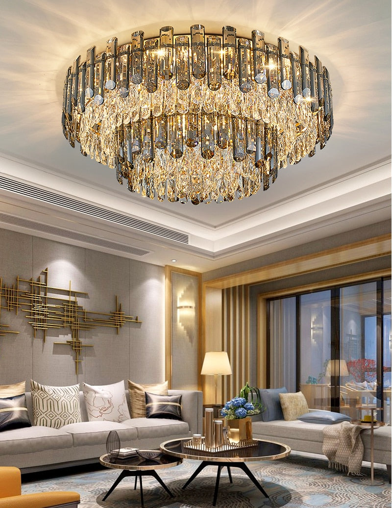 Ylk Luxury Crystal Ceiling Chandelier