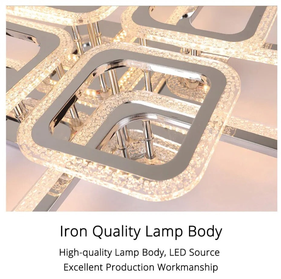 Qiyi Kaoli Chrome LED Chandelier