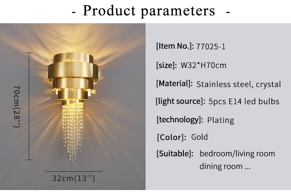 Ylk Yama Modern Luxury Wall Lamp