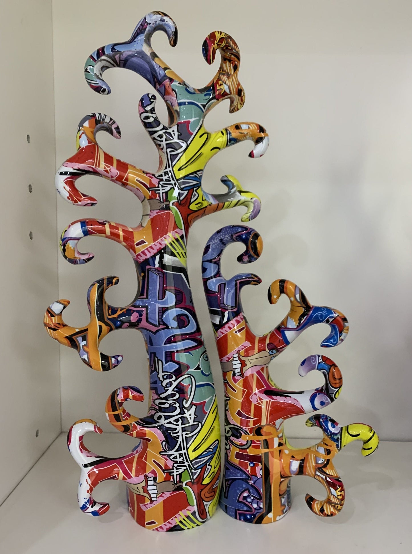 Painted Artisan Coral Figurine Decor