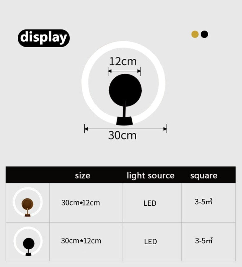 Won Carrick Circle LED Wall Light