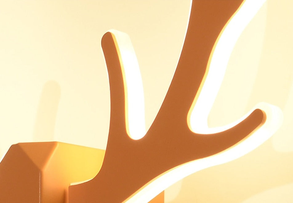 IIS Nordic Antler wall lamp LED bedside bedroom light macarons wall sconce