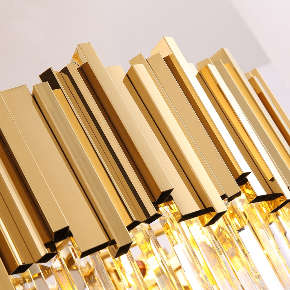 Ylk Long Crystal Chandelier Lamp