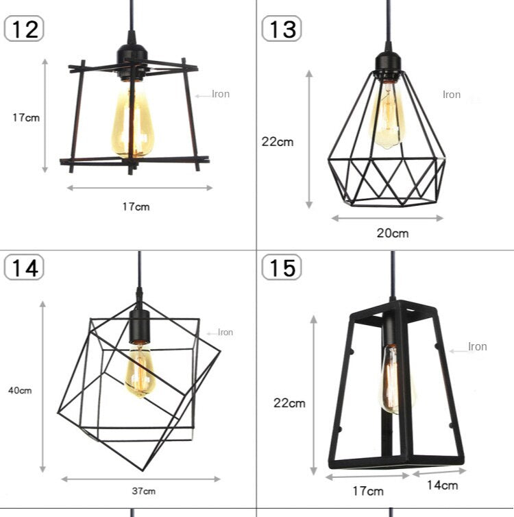 LYF 20-styles Daire Modern industrial style American retro country Pendant Lamp