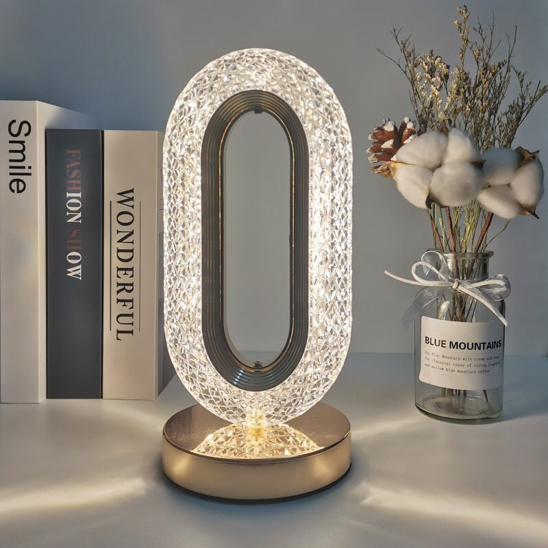 BAN Candace Oval Luxury Crystal Nordic LED table lamp