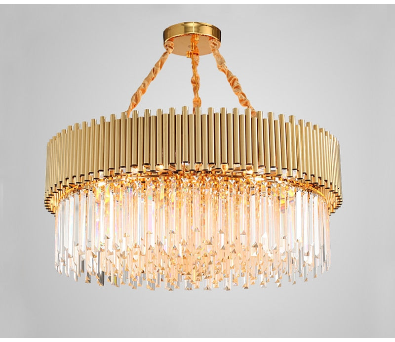 Ylk Talis Gold Crystal Chandelier