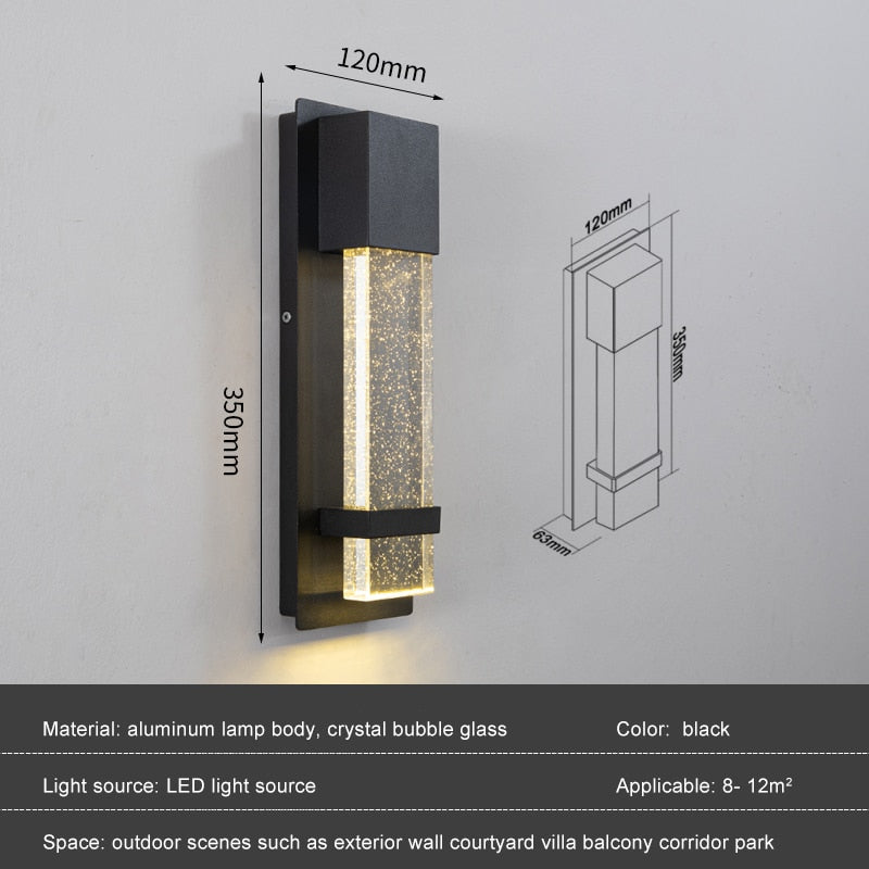 IIS New Led wall lamp PIR motion sensor outdoor IP65 waterproof