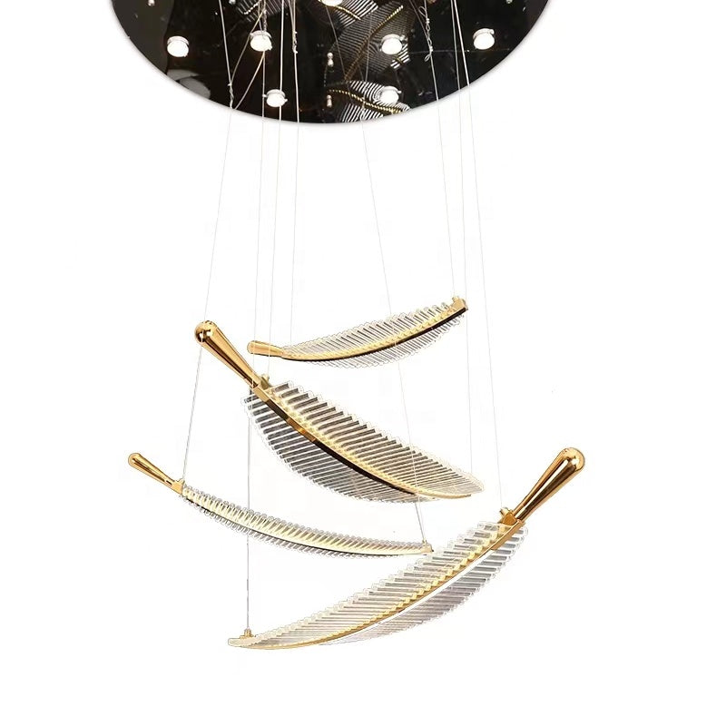 Ylk Feather Design LED Chandelier