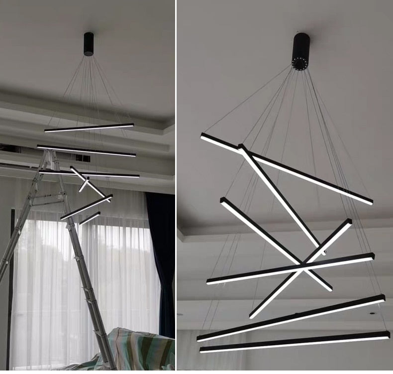 Ylk Black Luxury LED Chandelier