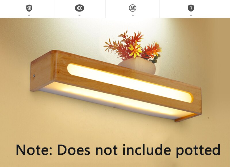 Won Led Wooden Wall Sconce