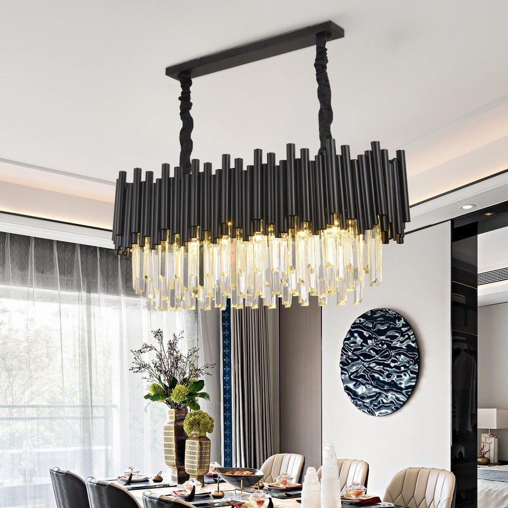 Ylk Modern Black Chandelier Light