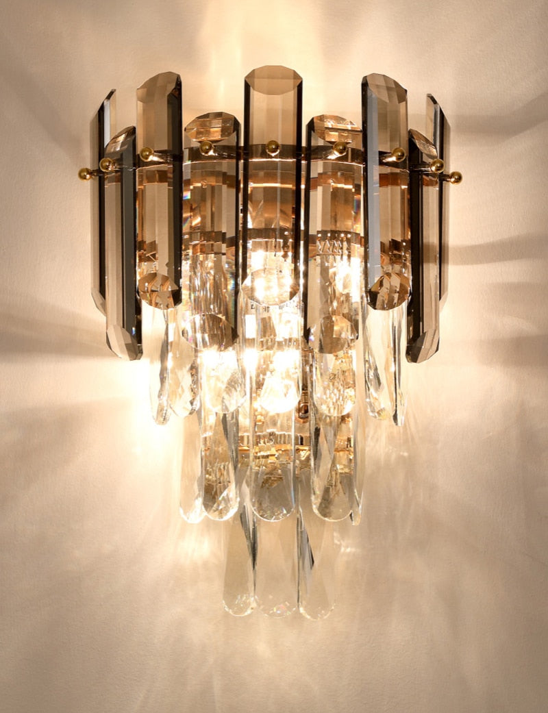 Ylk Thora Crystal Wall Sconce