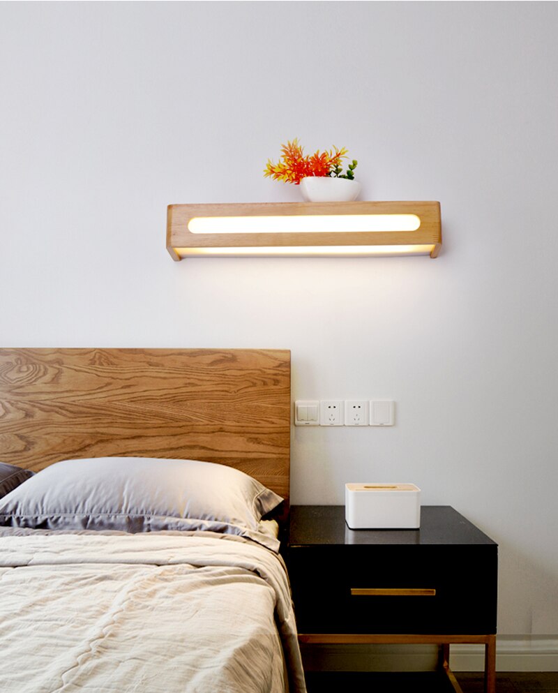 Won Led Wooden Wall Sconce
