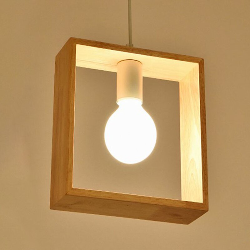 LYF 3-styles Nordic Pendant Creative Wooden Light