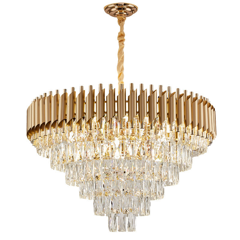 Ylk Black/Gold Zivah Crystal Chandelier