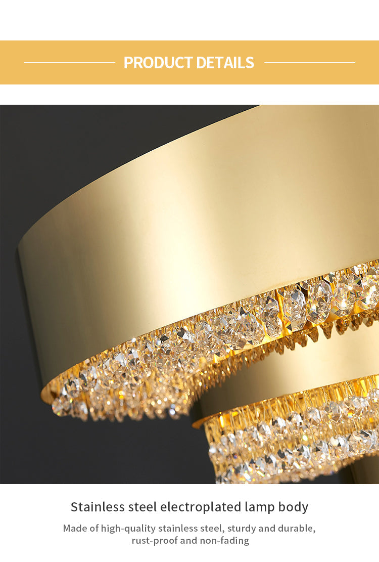 Ylk Darius Crystal Chandelier Light