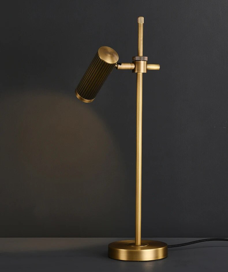 MH - All Copper Minimalist Vintage LED Table Lamp