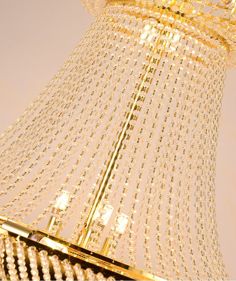 Ylk Luxury Crystal Staircase Chandelier
