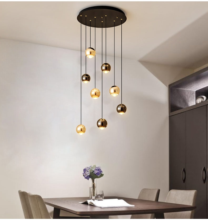 APEX Modern Luxury Glossy Ball Droplight Deco Lighting
