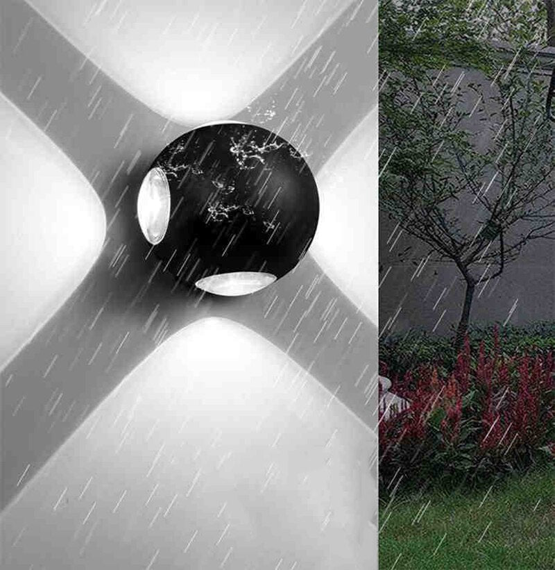 Won Chrysanthe Garden Waterproof Sconces