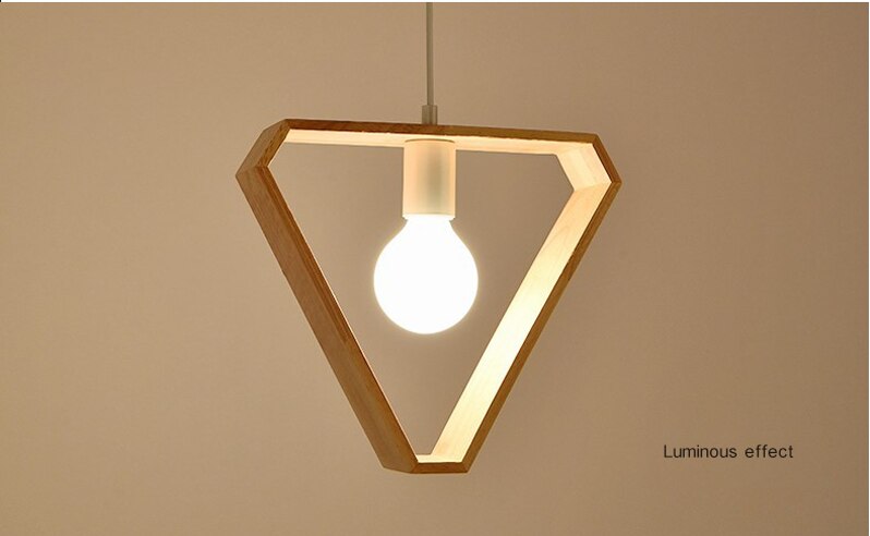 LYF 3-styles Nordic Pendant Creative Wooden Light