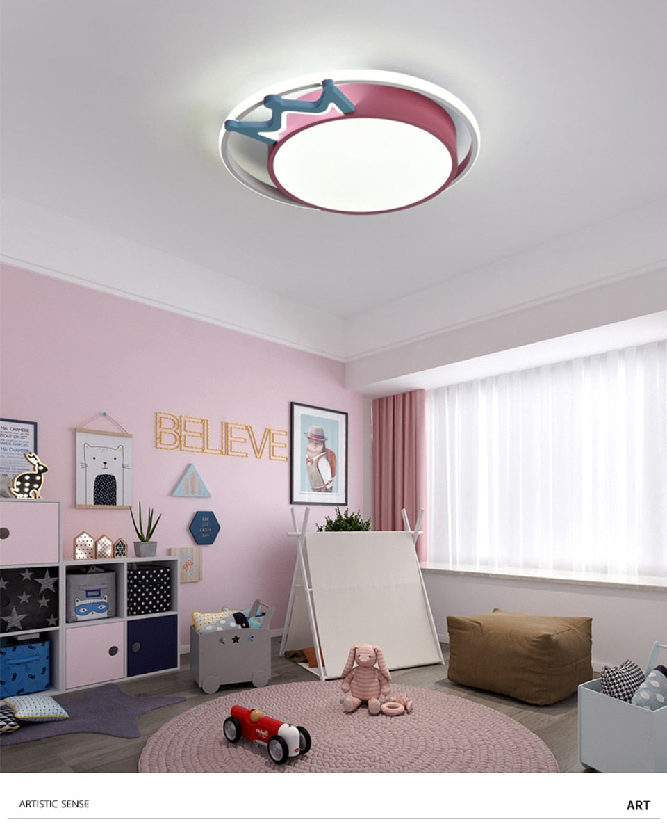IIS Cartoon Nursery Crown Ceiling Lamps For Children