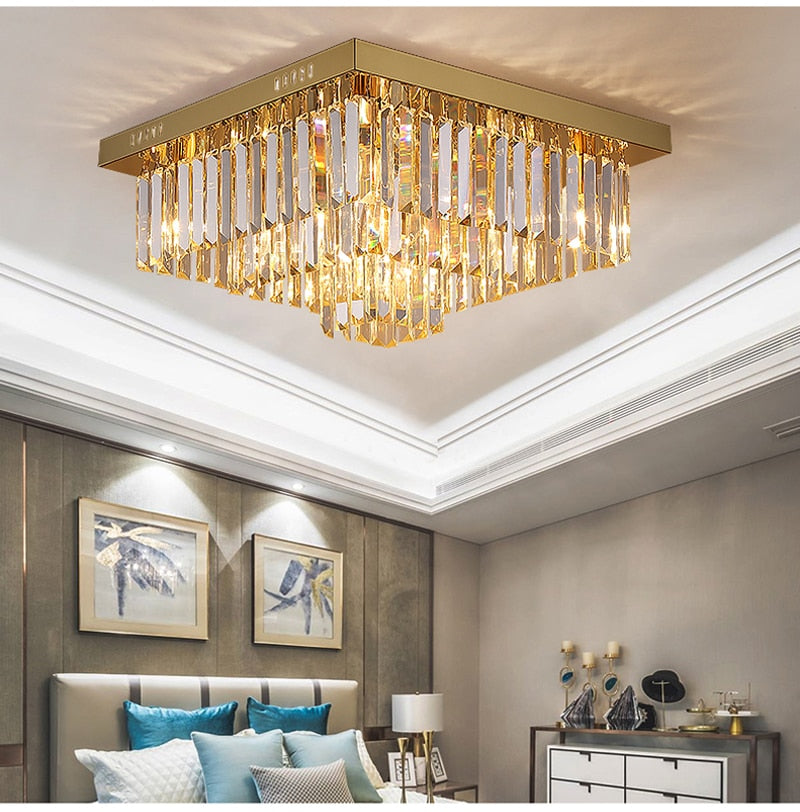 Ylk Beso Gold Ceiling Chandelier