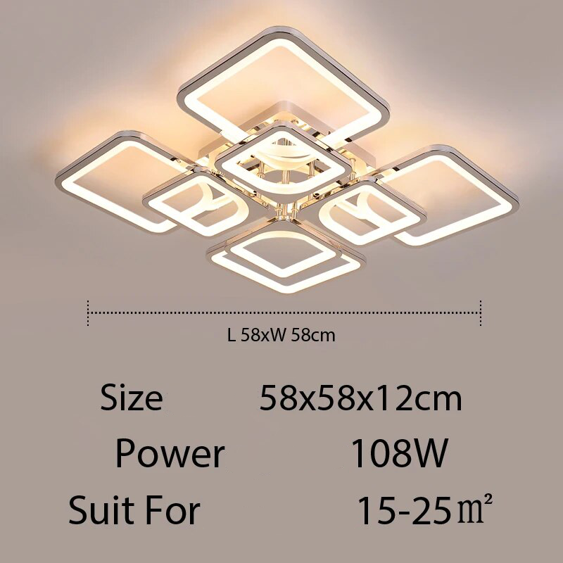 Qiyi Kaoli Chrome LED Chandelier