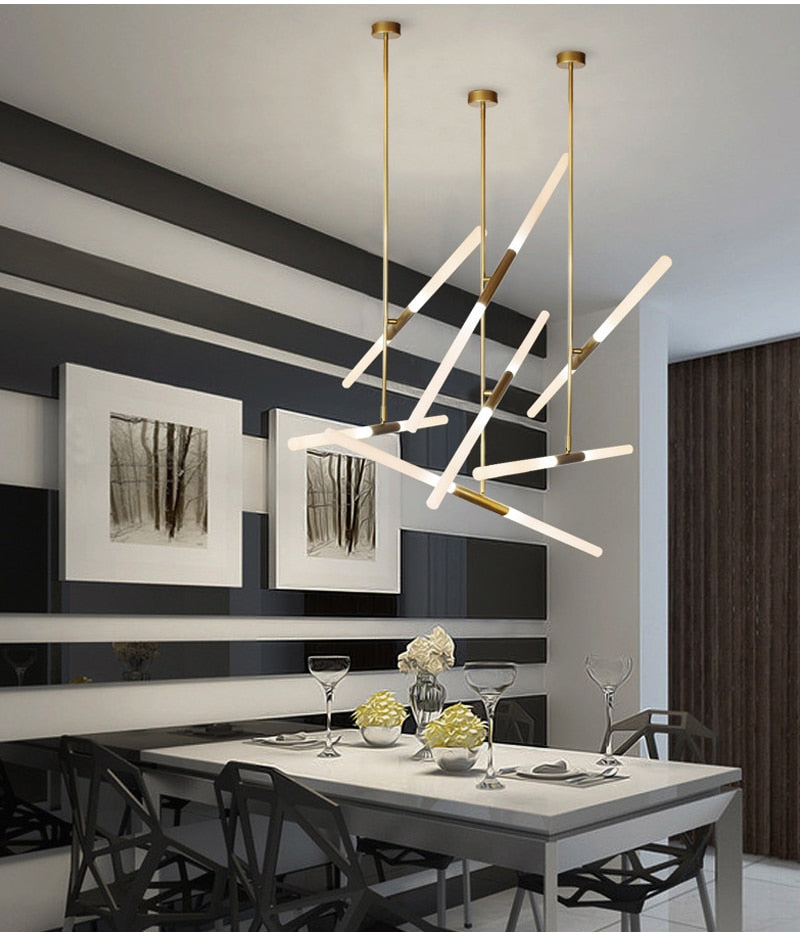 Ylk Agua Modern Gold LED Chandelier