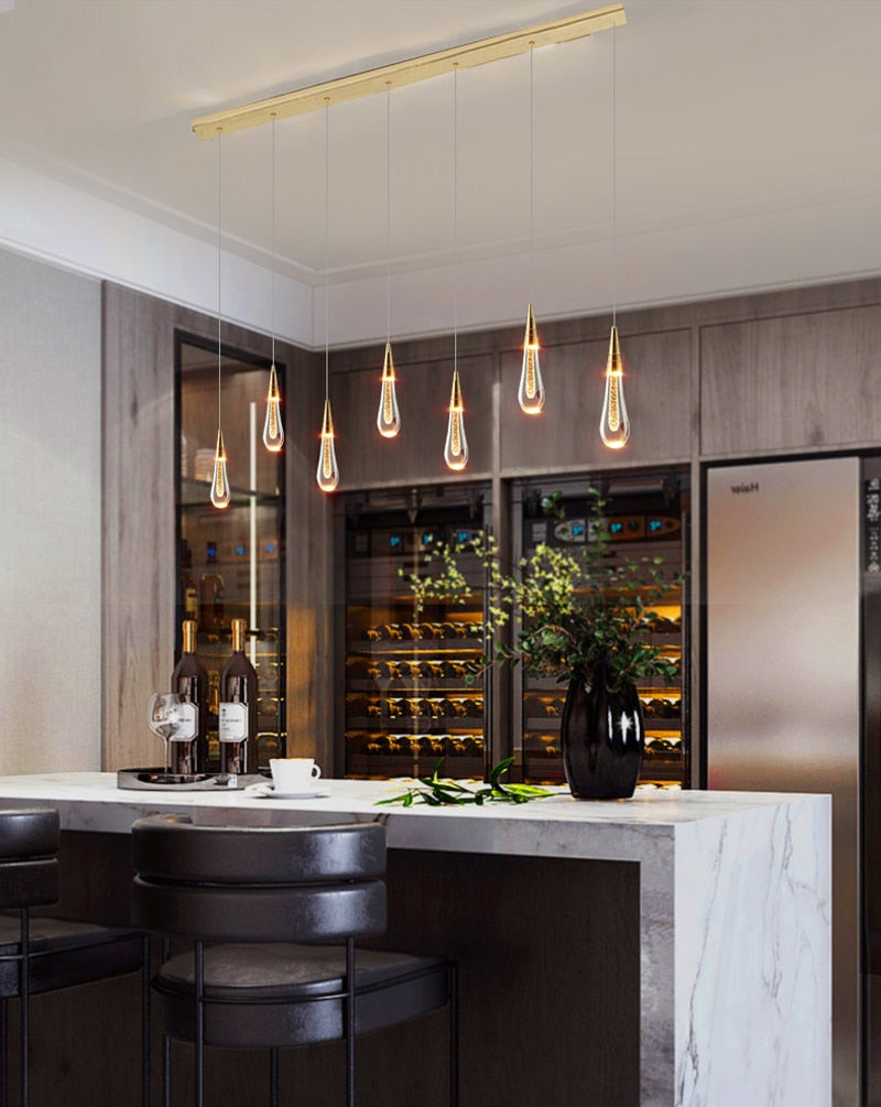 Ylk Water Drop Crystal Chandelier