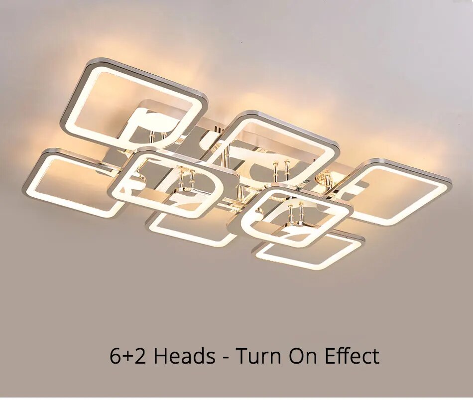 Qiyi Kaoli Chrome LED Chandelier