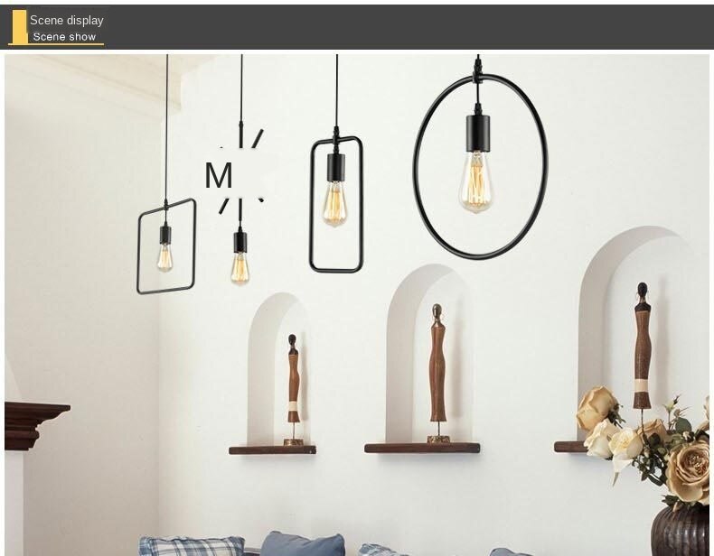 LYF Retro Pendant Lamps Loft Industrial Iron  E27 Base