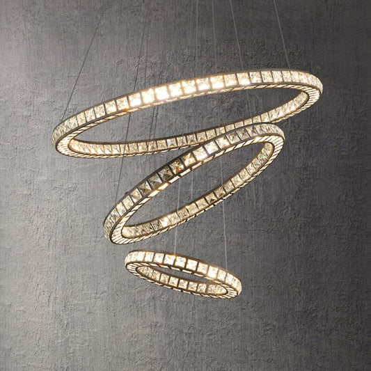 Ylk Montaña Modern Black Crystal Pendant