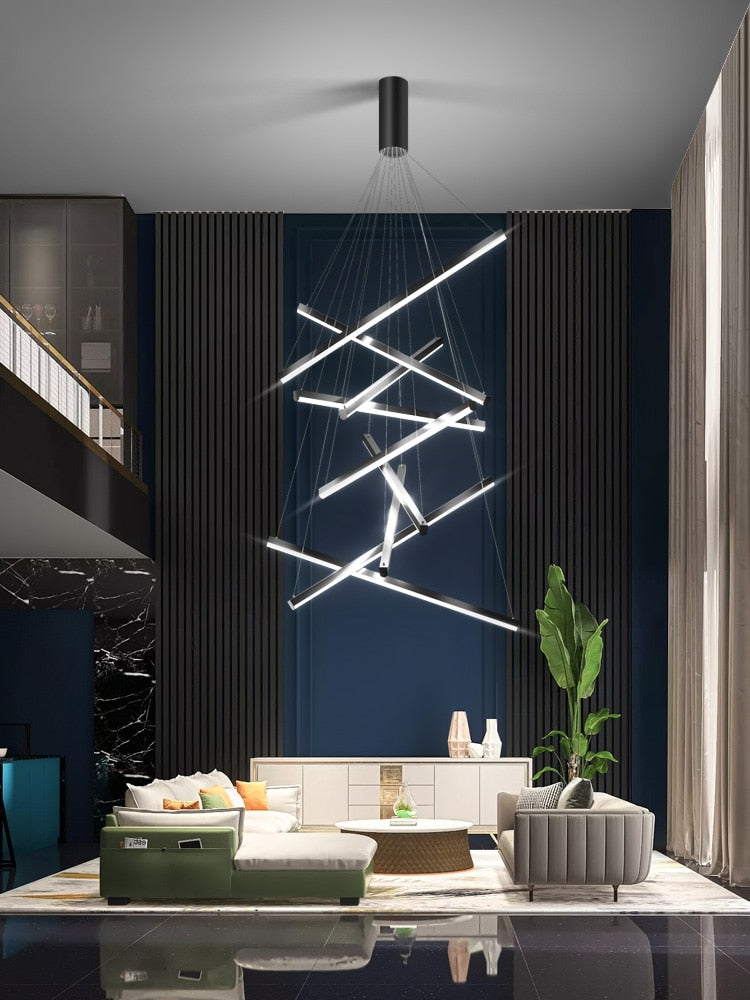 Ylk Black Luxury LED Chandelier