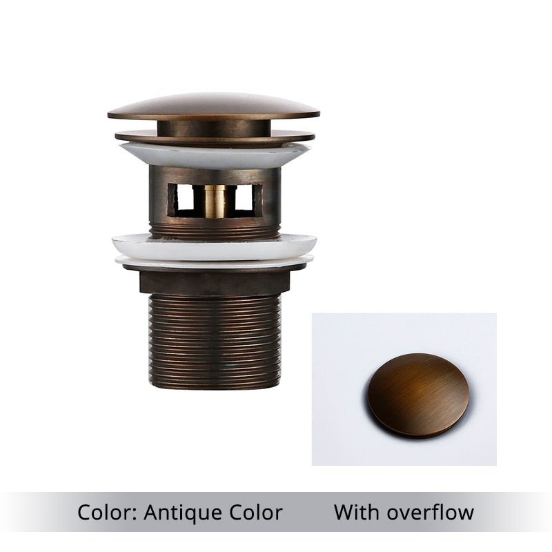 Mirja - Bathroom Sink Drain Pop Up Drain Bathroom Sink Stopper