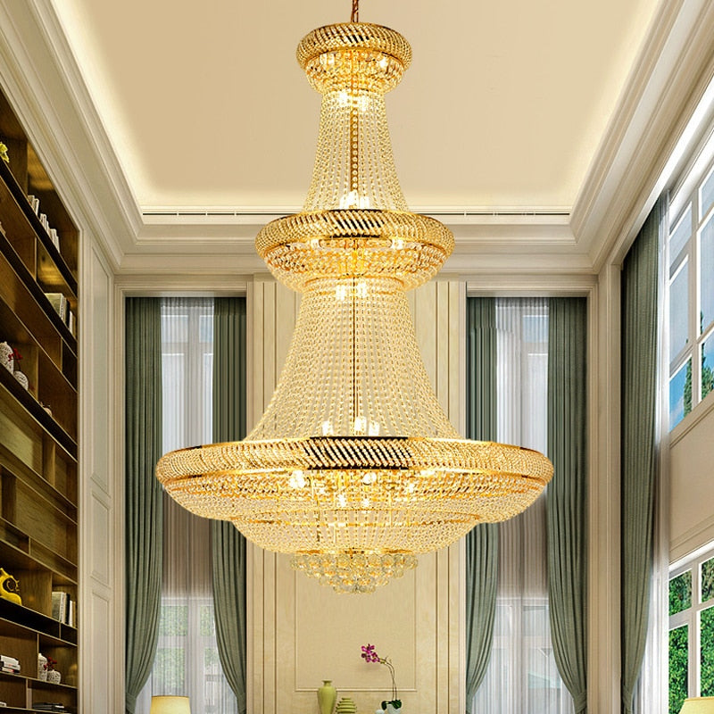 Ylk Luxury Crystal Staircase Chandelier