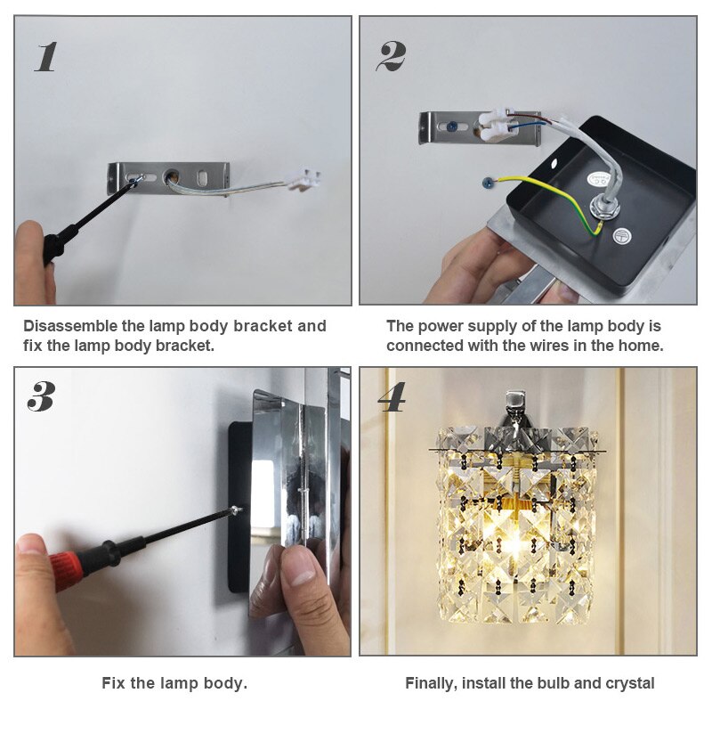 Lyf Nordic Crystal Wall Lamp