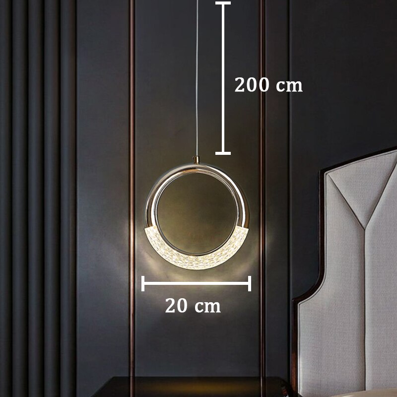 Lyf Moon And Circle Pendant Light