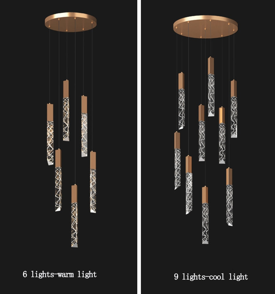 Ylk Averill Gold Chandelier Lamp