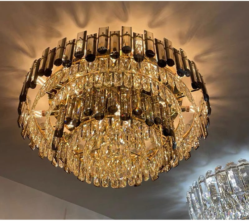 Ylk Luxury Crystal Ceiling Chandelier