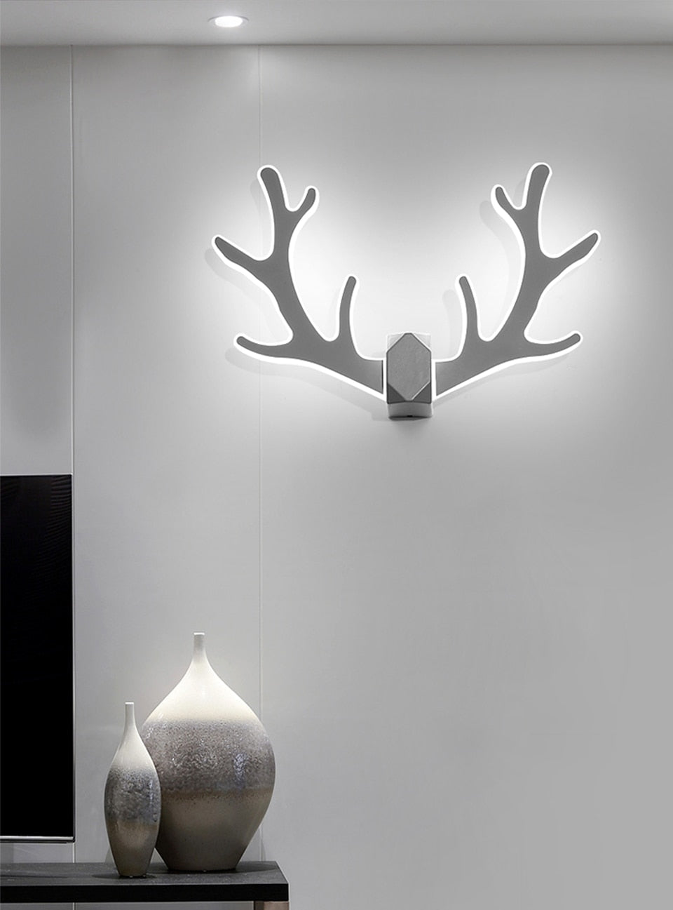 IIS Nordic Antler wall lamp LED bedside bedroom light macarons wall sconce