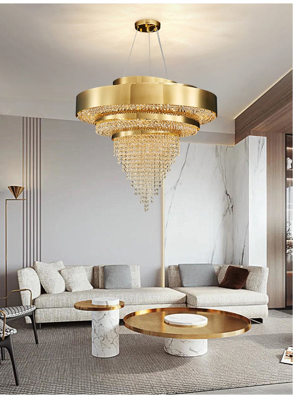 Ylk Modern Crystal Chandelier Light