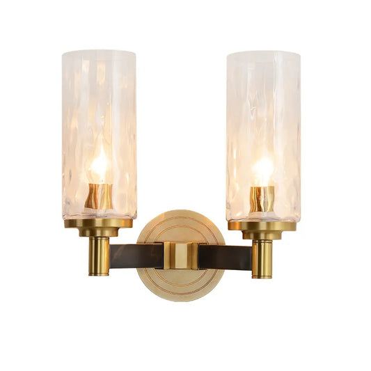 KUNG Modern Lustre Crystal Wall Lamp Bronze